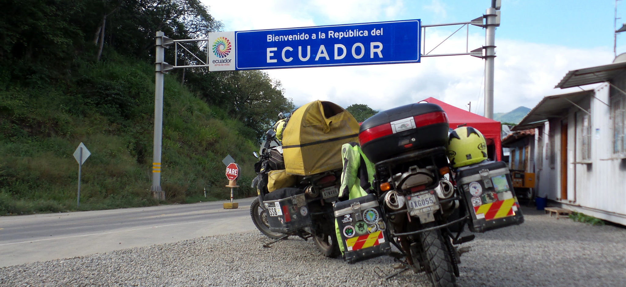 Entering Ecuador