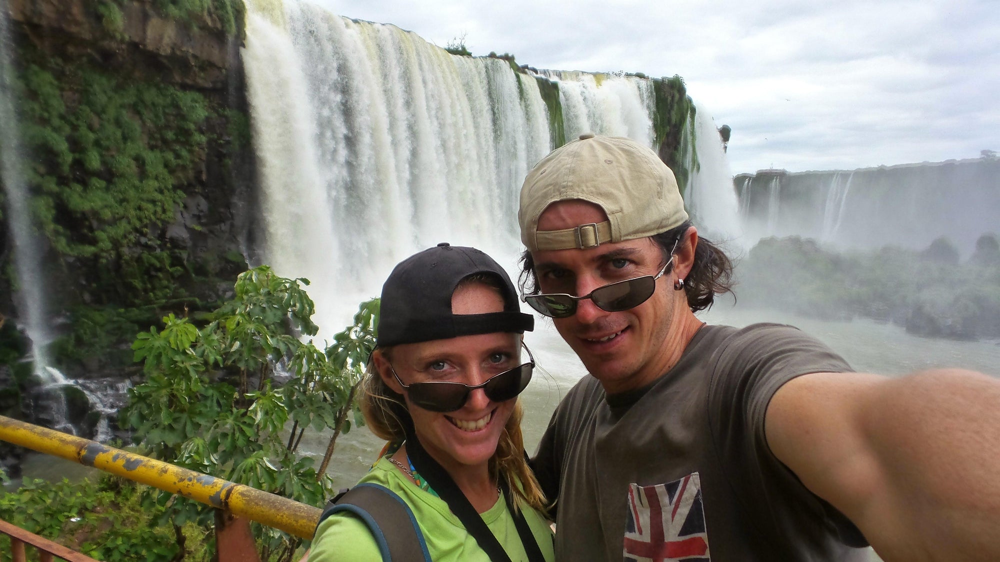 Stu and Janell at Iguazu Falls, Brazil 2015